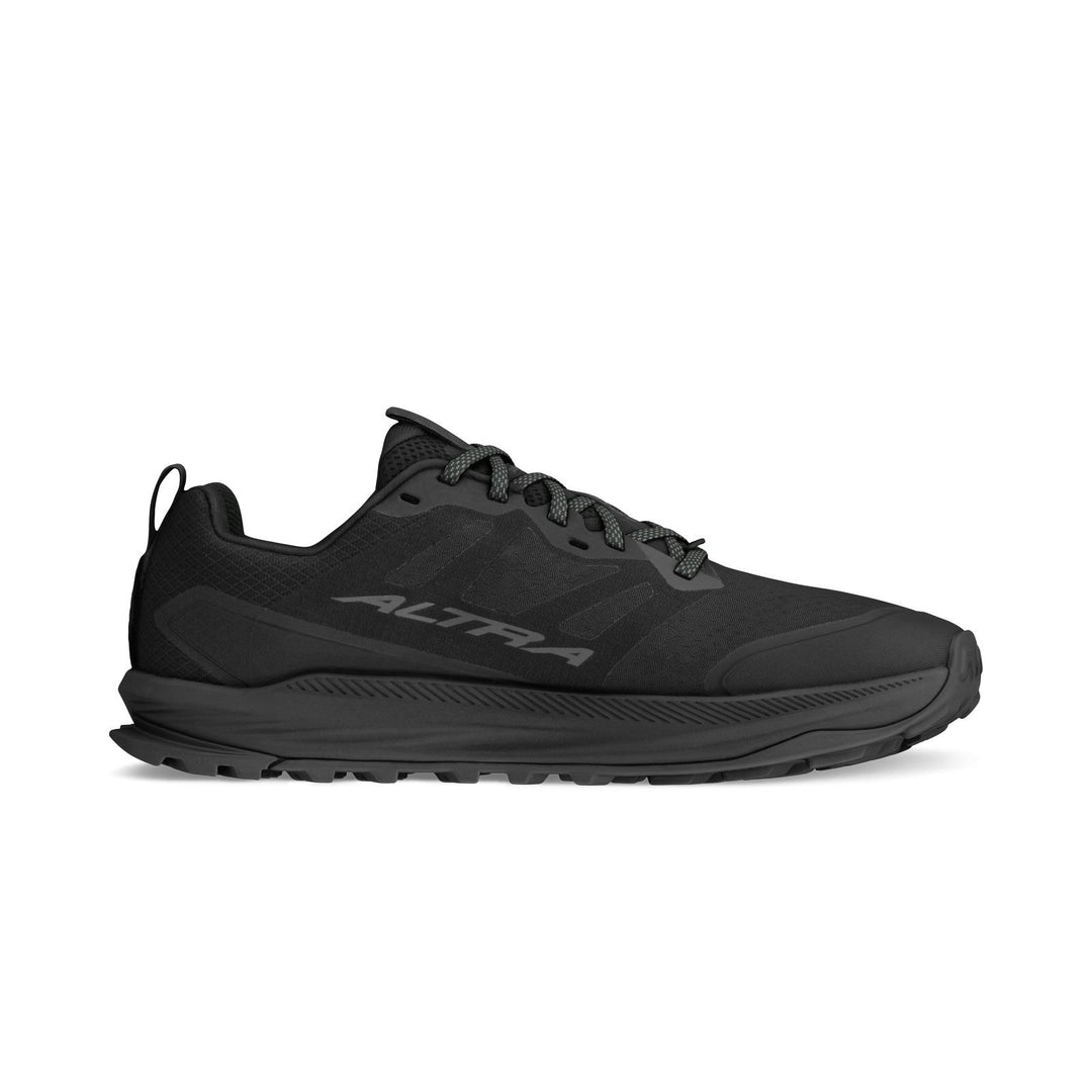 Men's Wide Fit Altra Lone Peak 9 Trail Running Trainers in Black - Image 2