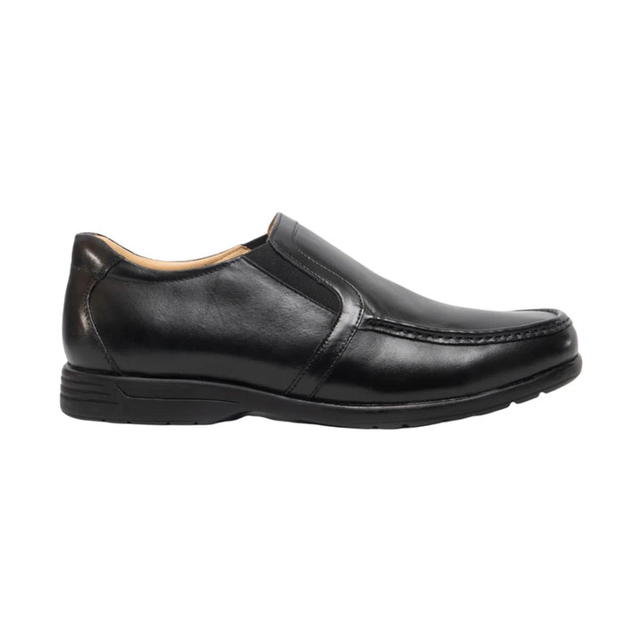 Men's Wide Fit Roamers M984 A Slip On Shoes in Black - Image 1