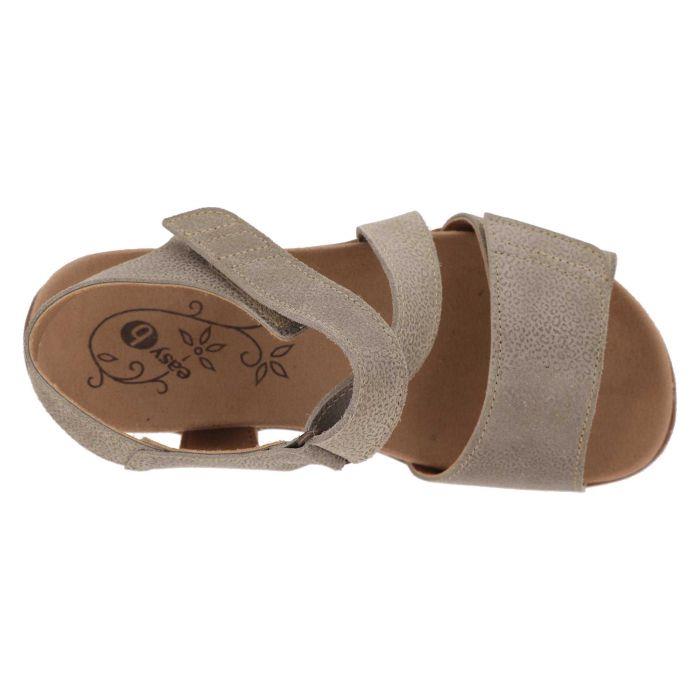 Women's Wide Fit DB Kalista Sandals in Blue Print Leather - Image 8