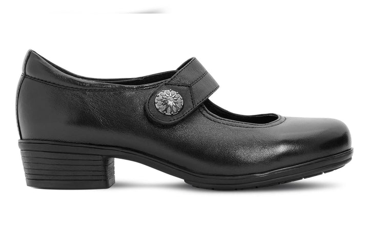 Womens Wide Fit DB Harriette Shoes in Black - Image 1