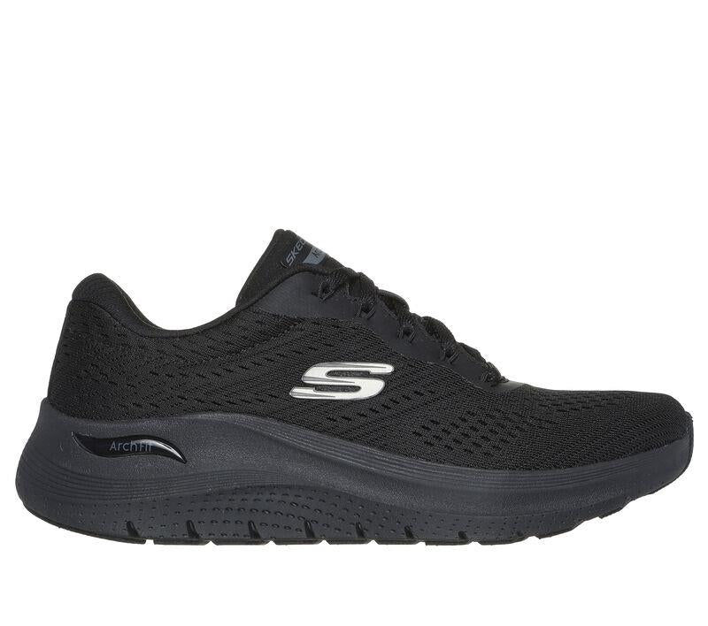 Women's Wide Fit Skechers 150051 Arch Fit 2.0 Big League Trainers in Black - Image 2