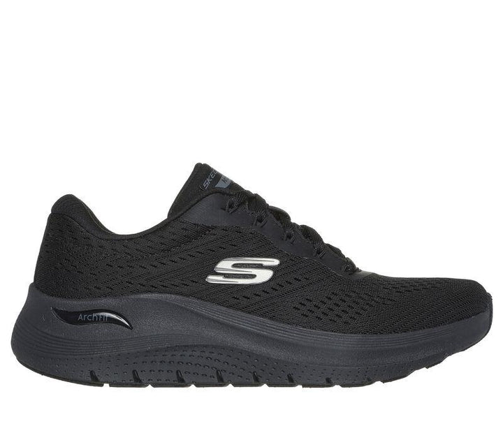 Women's Wide Fit Skechers 150051 Arch Fit 2.0 Big League Trainers in Black - Image 1