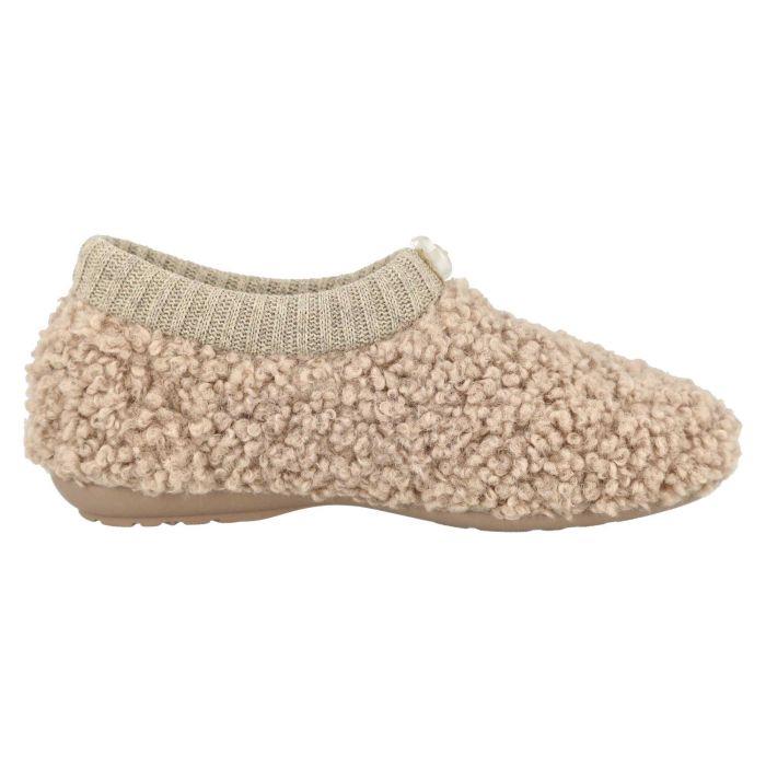 Women's Wide Fit DB Florentine Slippers in Grey Textile - Image 1