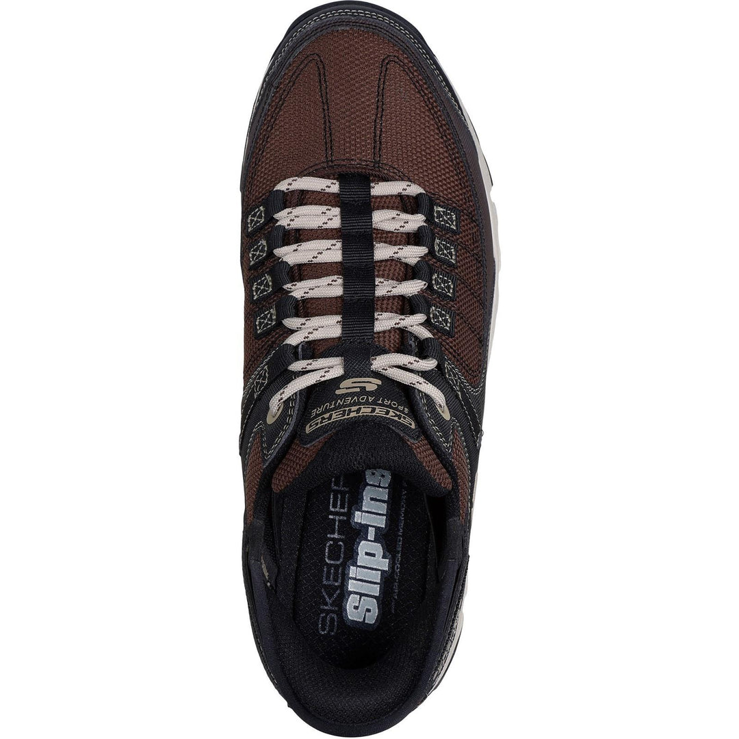 Men's Wide Fit Skechers 237622 Slip-ins Summits At Trainers in Black/Charcoal - Image 9