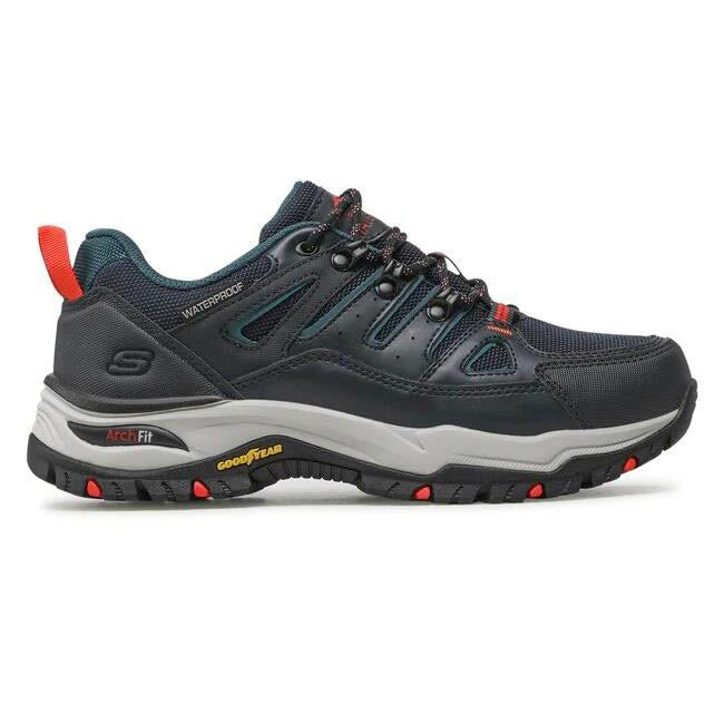 Men's Wide Fit Skechers Relaxed Fit 204630 Arch Fit Dawson Argosa Good Year Walking Trainers in Dark/Navy - Image 1