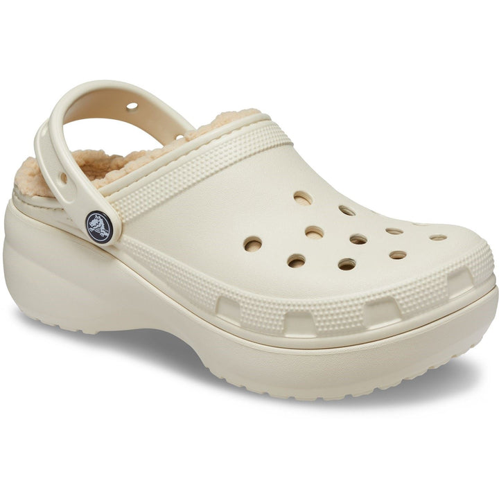 Women's Crocs 207938 Classic Platform Lined Clog Sandals in Black - Image 1