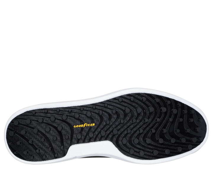 Men's Relaxed Fit Skechers 214128 Go Golf Drive 6 Waterproof Trainers in Black/White - Image 1