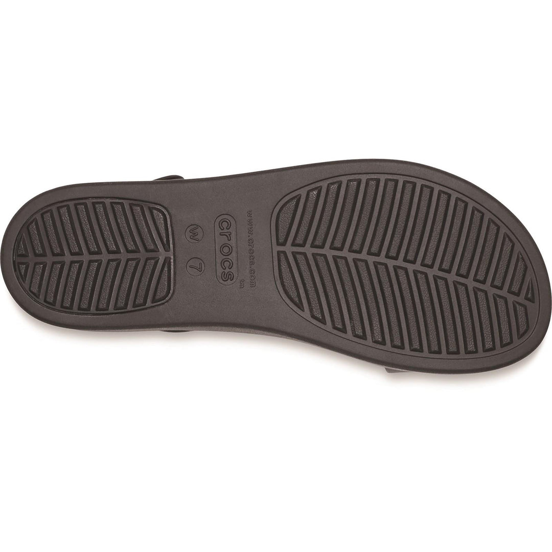 Women's Crocs 206453 Brooklyn Low Wedge Sandals in Black - Image 6