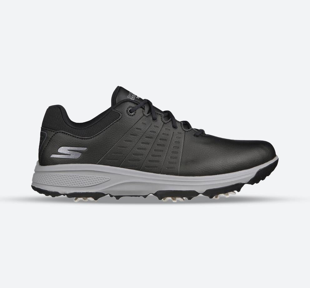 Men's Wide Fit Skechers 214027 Go Golf Torque 2 Trainers in Black/Grey - Image 1