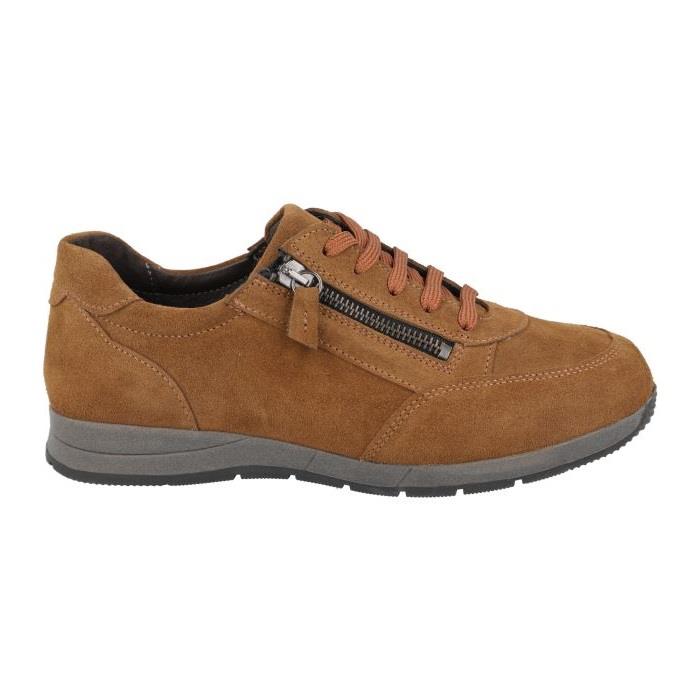 Women's Wide Fit DB Harrier Trainers in Blue Suede - Image 1