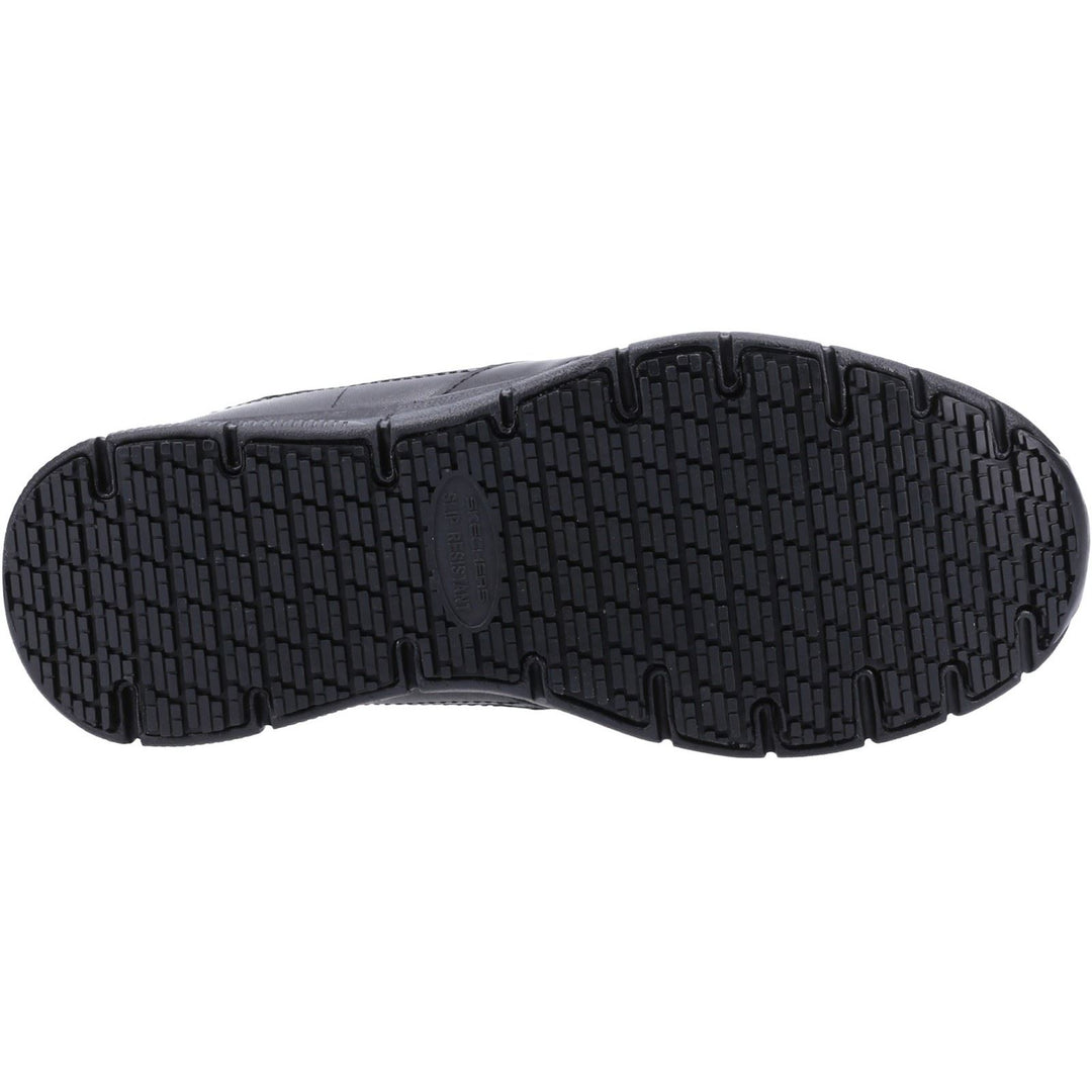 Women's Wide Fit Skechers 77235EC Nampa Wyola Occupational Trainers in Black - Image 5