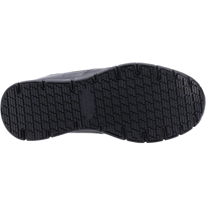 Women's Wide Fit Skechers 77235EC Nampa Wyola Occupational Trainers in Black - Image 1