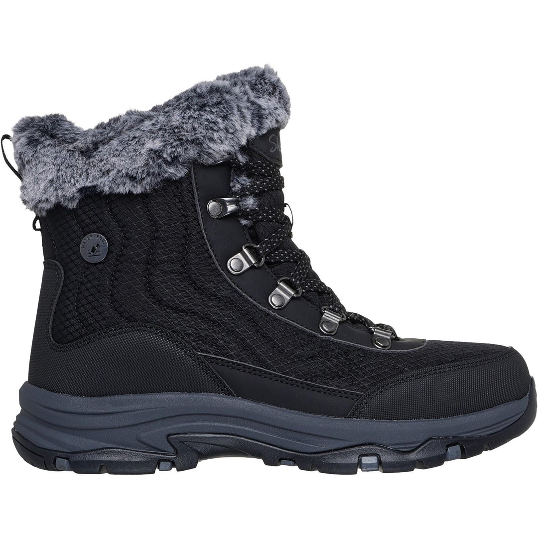 Women's Relaxed Fit Skechers 167893 Trego Stormie Waterproof Boots in Navy - Image 2