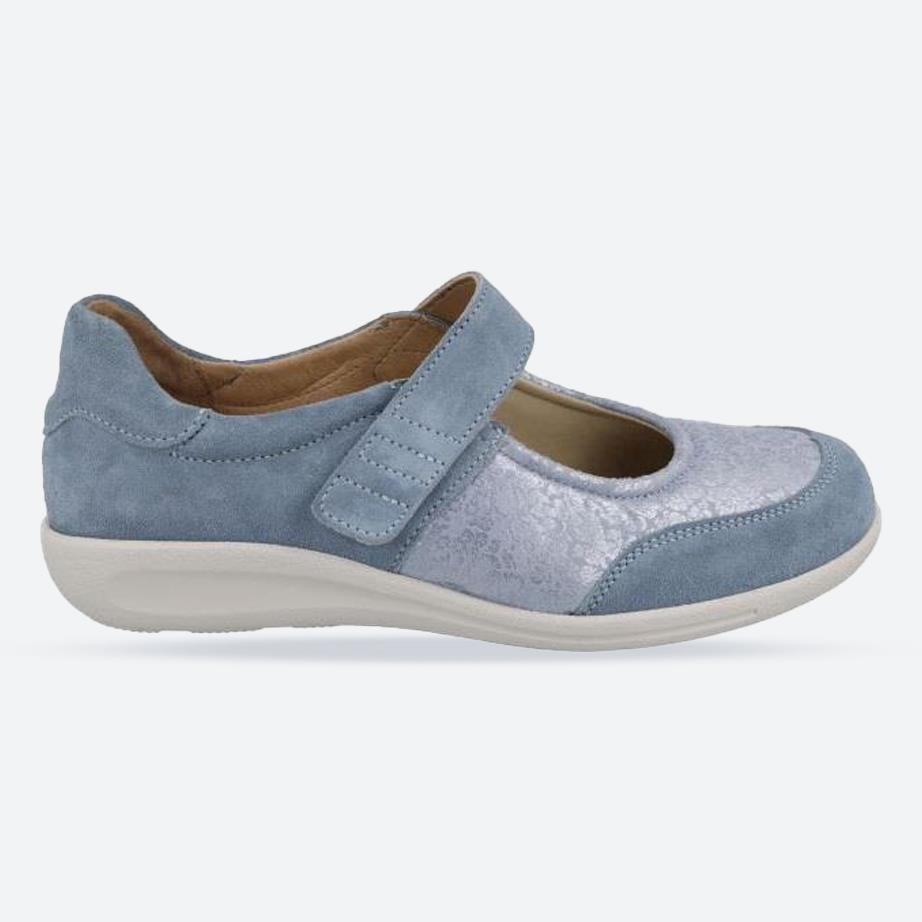 Women's Wide Fit DB Hamster Shoes in Sky Blue - Image 1