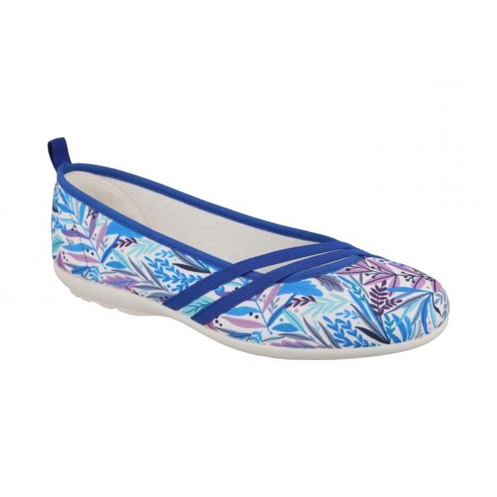Women's Wide Fit DB Jaguar Shoes in Blue - Image 1