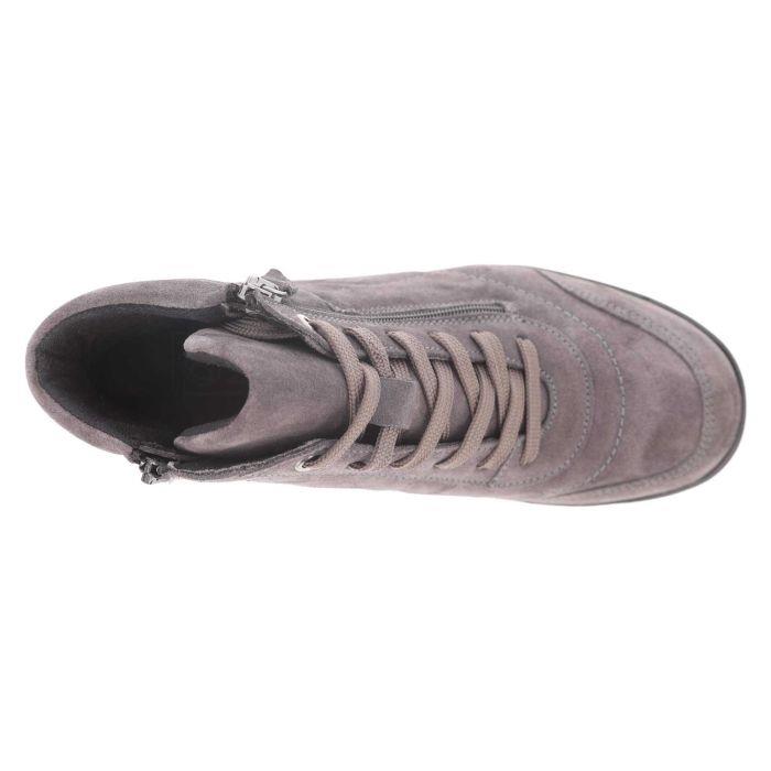 Women's Wide DB Fit Amber Ankle Zip Boots in Grey Suede - Image 11