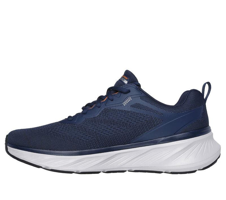 Men's Relaxed Fit Skechers 232836 Edgeride Exxo Trainers - Navy Orange in Navy Orange - Image 1