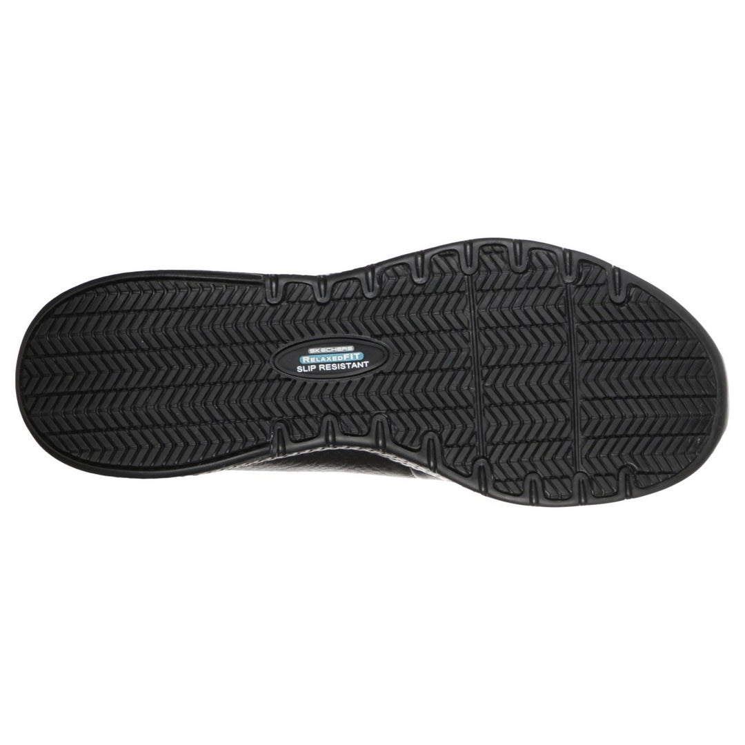 Women's Wide Fit Skechers 108010EC Marsing Gmina Slip Resistant Trainers in Black - Image 6