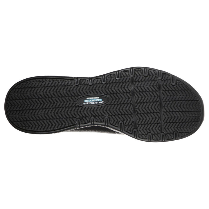 Women's Wide Fit Skechers 108010EC Marsing Gmina Slip Resistant Trainers in Black - Image 1