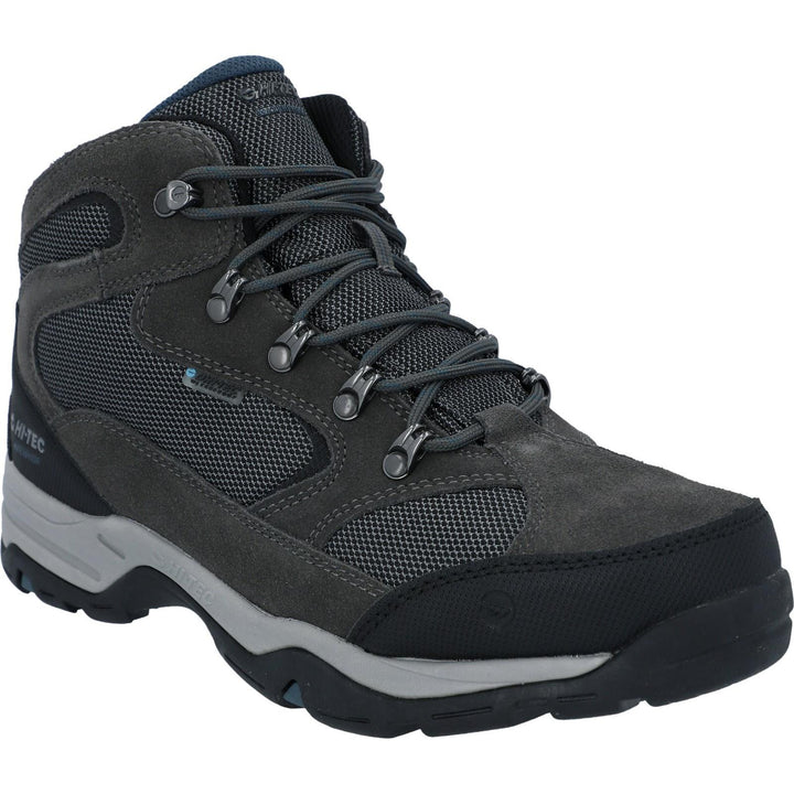 Men's Wide Fit Hi-Tec Storm Hiking Boots in Charcoal/Grey - Image 1