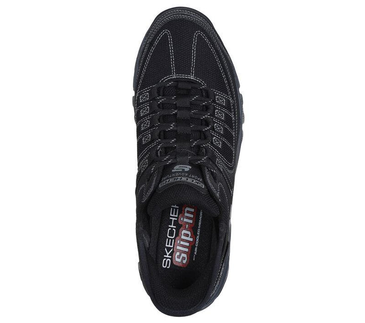 Men's Wide Fit Skechers 237622 Slip-ins Summits At Trainers in Black/Charcoal - Image 1