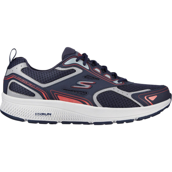 Men's Wide Fit Skechers 220034 Go Run Consistent Wide Trainers - Navy/Red in Navy/Red - Image 1
