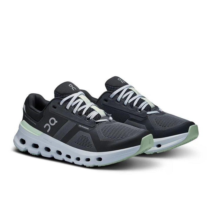 Women's Wide Fit On Cloudrunner 2 Training Shoes in Shadow/Lima - Image 1