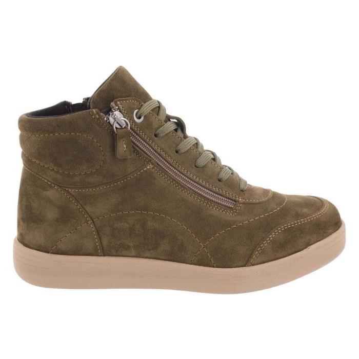 Women's Wide DB Fit Amber Ankle Zip Boots in Grey Suede - Image 1