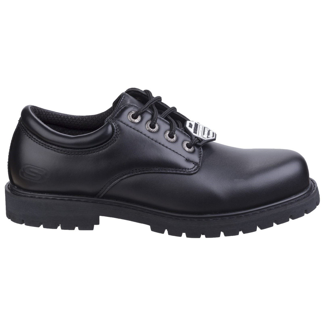 Men's Wide Fit Skechers 77041EC Cottonwood Elks SR Occupational Trainers in Black - Image 2
