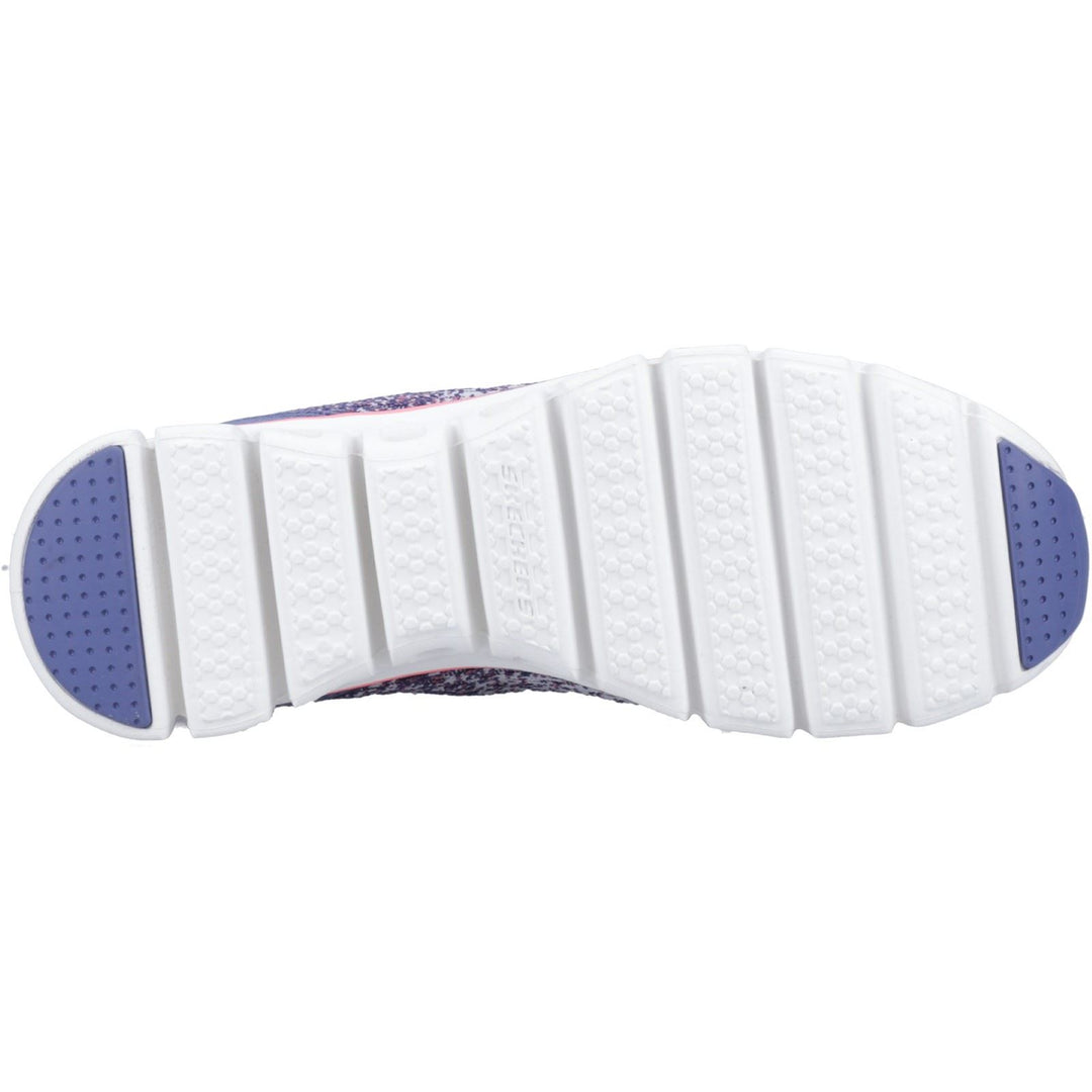 Women's Wide Fit Skechers 104325 Glide-Step Head Start Trainers in Slate - Image 7