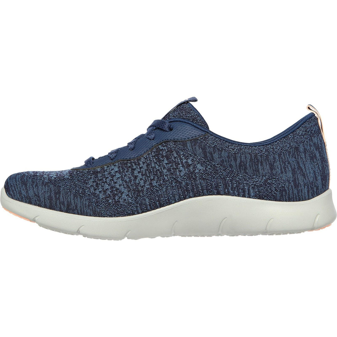 Womens Wide Fit Skechers 104272 Arch Fit Refine Shoes in Navy - Image 4