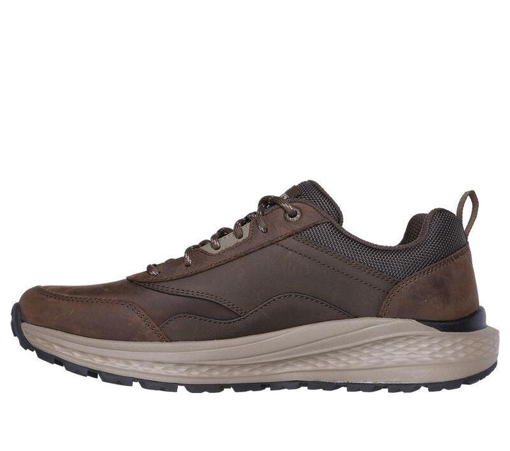 Men's Relaxed Fit Skechers 210925 Slade Peralto Trainers in Cocoa - Image 1