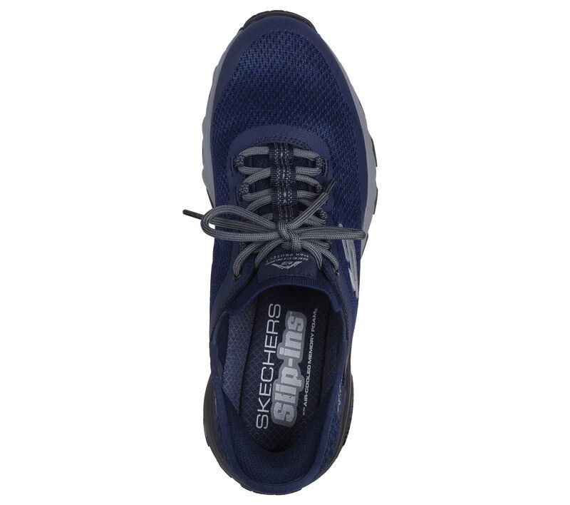 Men's Wide Fit Skechers 237309 Slip-ins Max Protect Assembly Trainers - Navy in Navy - Image 6