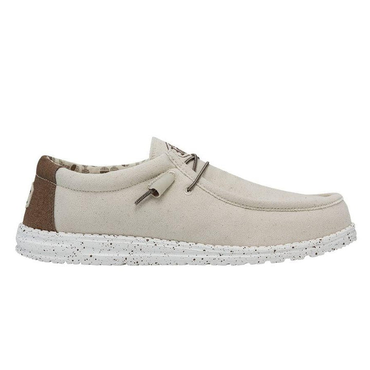 Men's Heydude Classic Wally Stretch Shoes in Ivory - Image 1