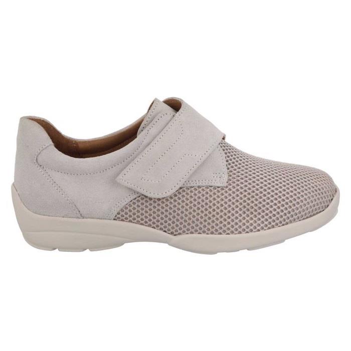 Women's Wide Fit DB Solitaire Trainers in Black Stretch / Black Suede - Image 10