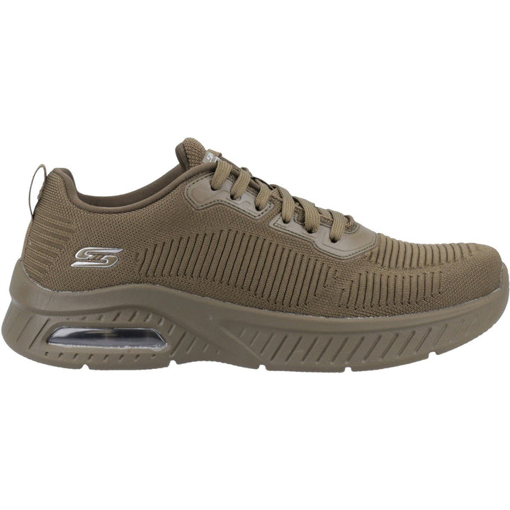 Men's Wide Fit Skechers 117379 Squad Air Sweet Encounter Trainers in Olive - Image 1
