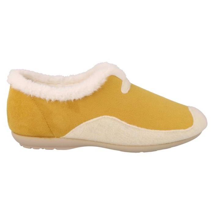 Women's Wide Fit DB Jodie Slip on Slippers in Pink Suedette / Grey Felt - Image 8