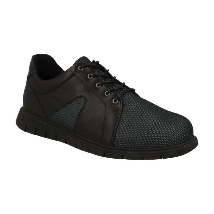 Men's Wide Fit DB Phil Shoes with Style in Black - Image 1