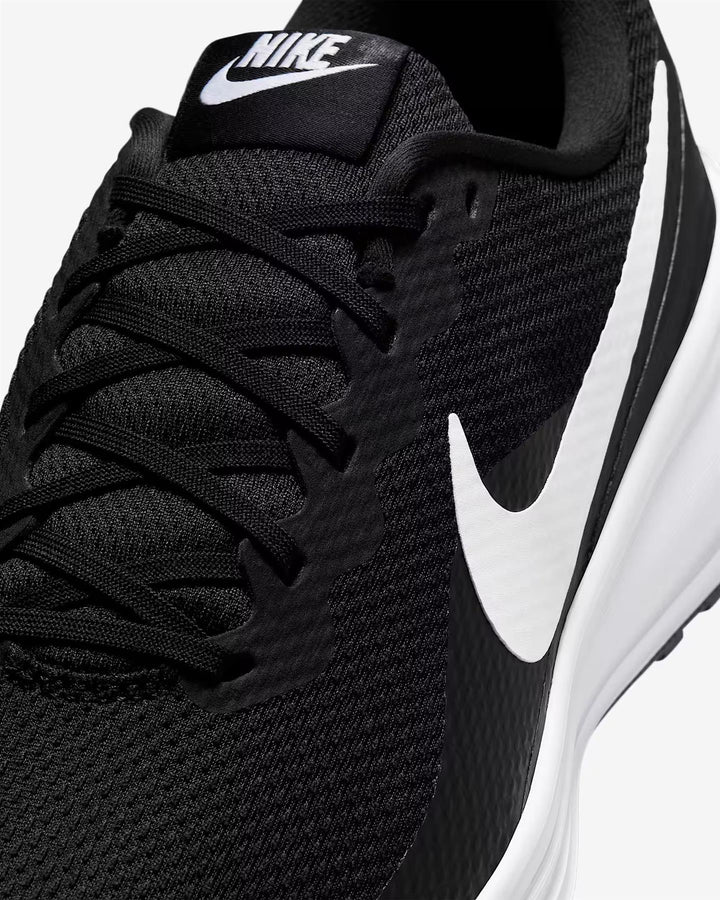 Men's Wide Fit Nike HQ1996-001 Revolution 8 Running Trainers in Black/White - Image 1