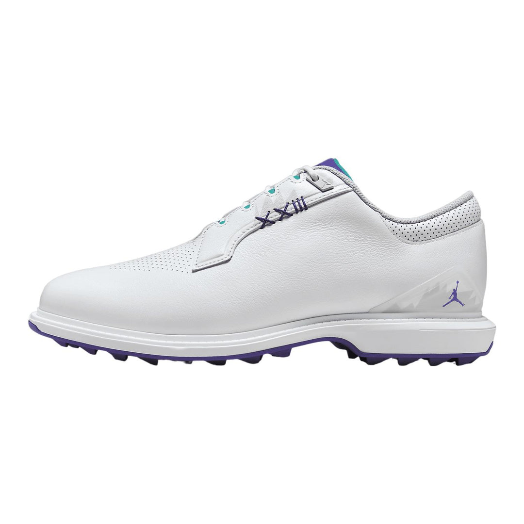 Men's Wide Fit Nike FQ7874-100 Jordan Adg 5 Waterproof Golf Shoes in White - Image 3