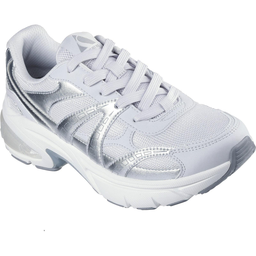 Women's Wide Fit Skechers 177357 Shadow Stellar 90 Trainers in Grey - Image 3
