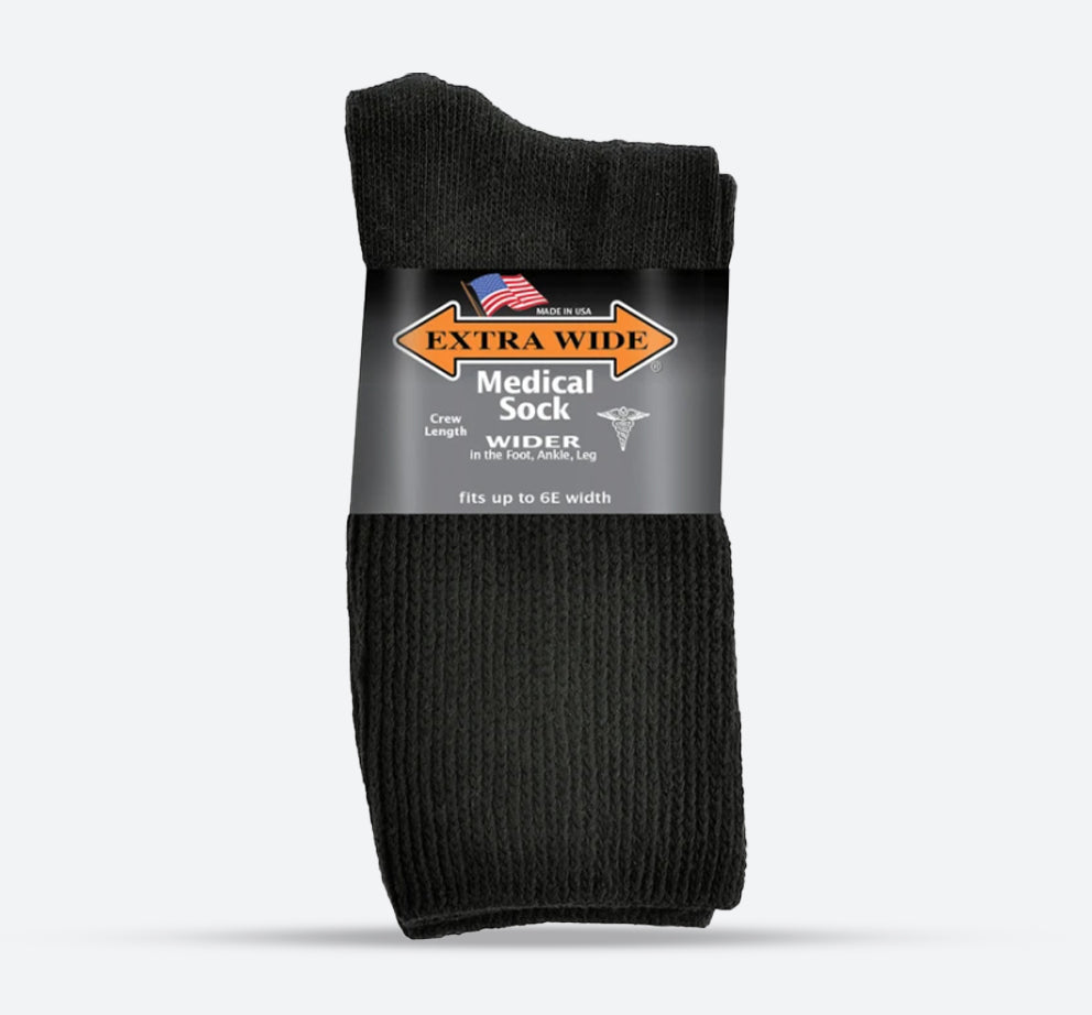 Womens Extra Wide 4850 Medical Crew Socks in 8 UK-11 UK - Image 1