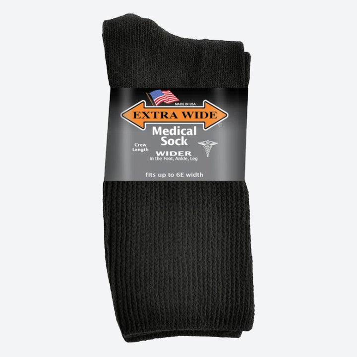 Womens Extra Wide 4850 Medical Crew Socks in 8 UK-11 UK - Image 1