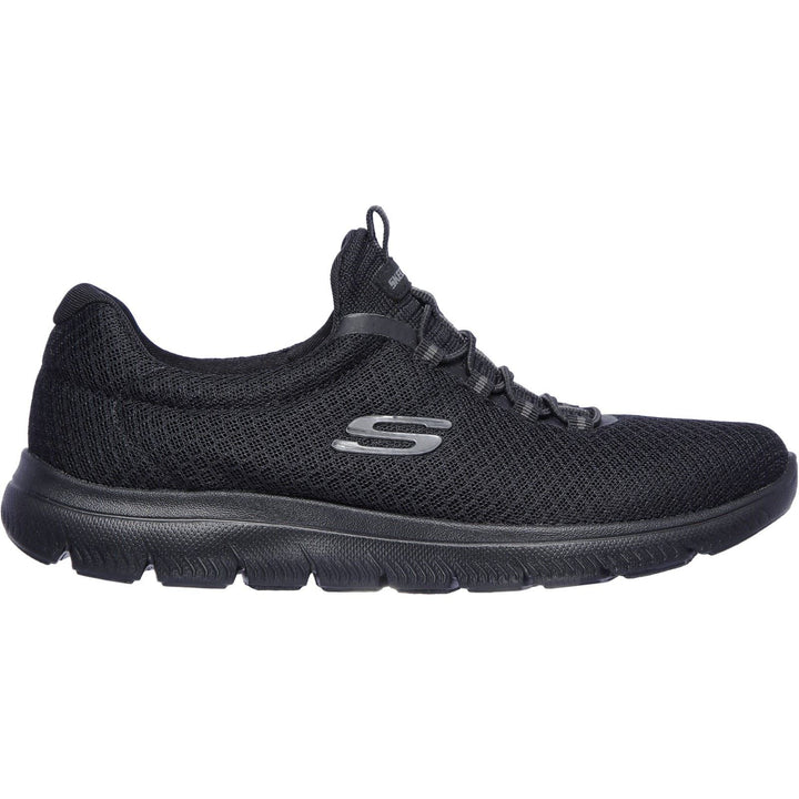 Women's Wide Fit Skechers 12980 Summits Sports Trainers in Black - Image 1