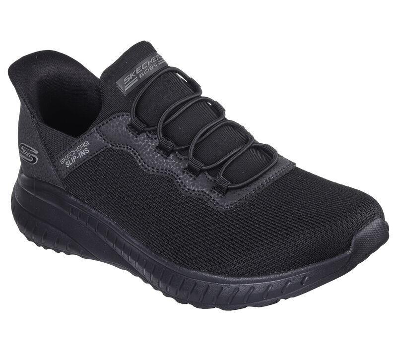 Women's Wide Fit Skechers 117500 Bobs Squad Chaos Daily Inspiration Trainer in Black - Image 3