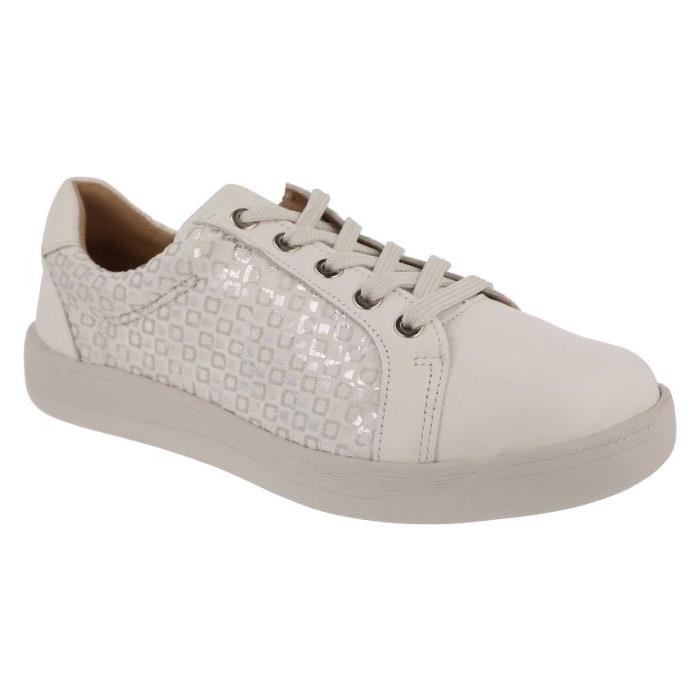 Women's Wide Fit DB Campion Shoes in Navy Leather / Textile - Image 8