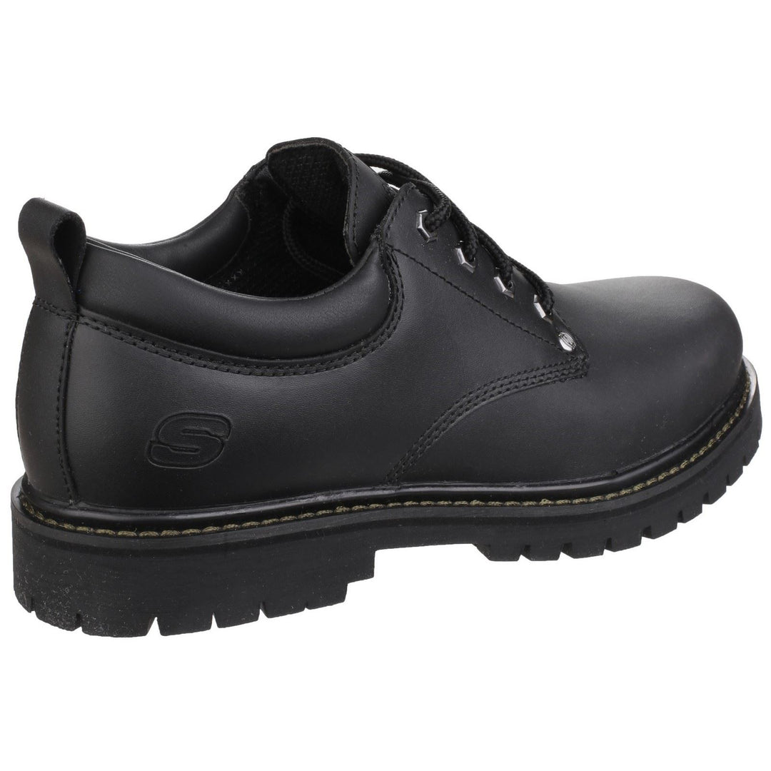 Men's Wide Fit Skechers 6618 Tom Cats Lace Up Shoes - Black in Black - Image 4