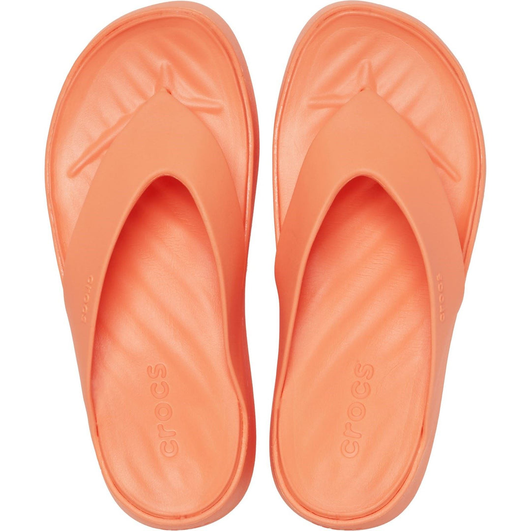 Women's Crocs 209410 Getaway Platform Flip Slippers in Black - Image 27