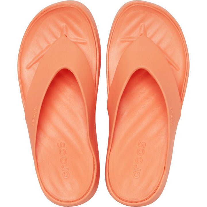Women's Crocs 209410 Getaway Platform Flip Slippers in Black - Image 1