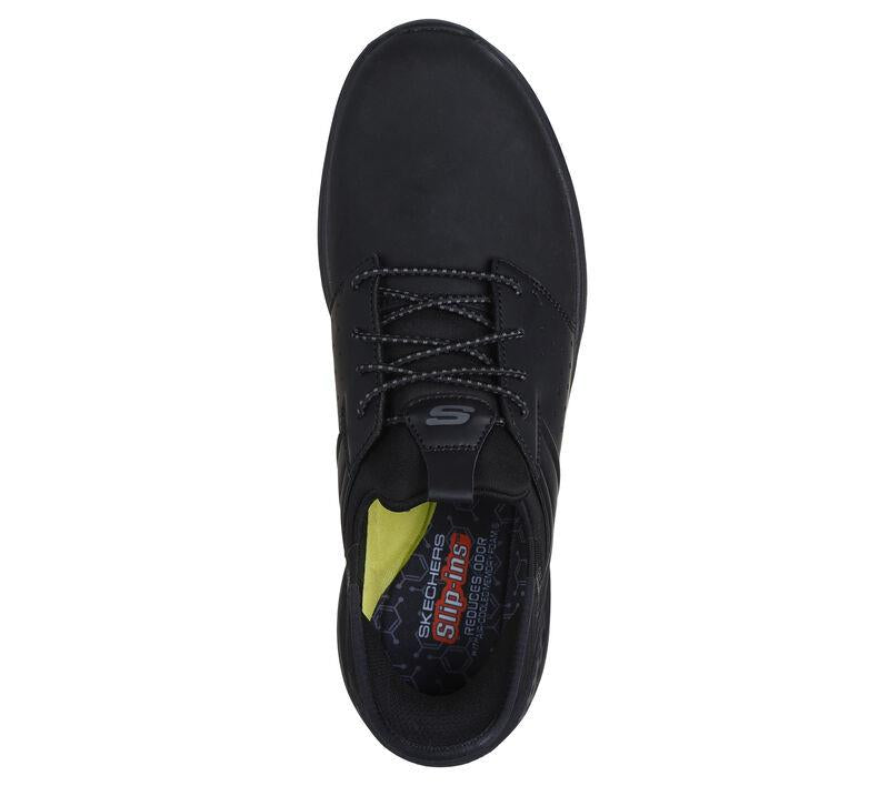 Men's Wide Fit Skechers 210828 Slip-ins RF Slade Zachary Trainers in Black - Image 5